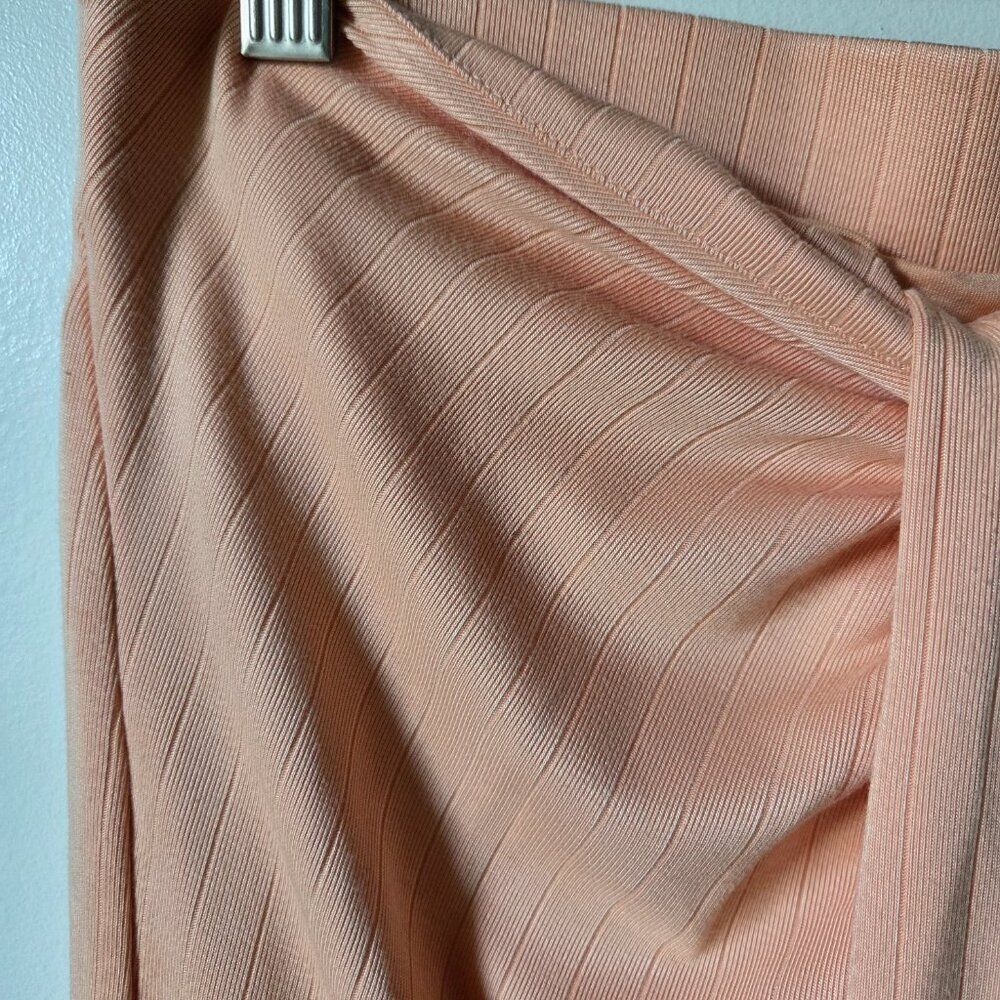 EUC LIKE NEW SIGNIFICANT OTHER DRAPED WRAP RIBBED MAXI SKIRT SIZE US 8 / S/M - Picture 9 of 16